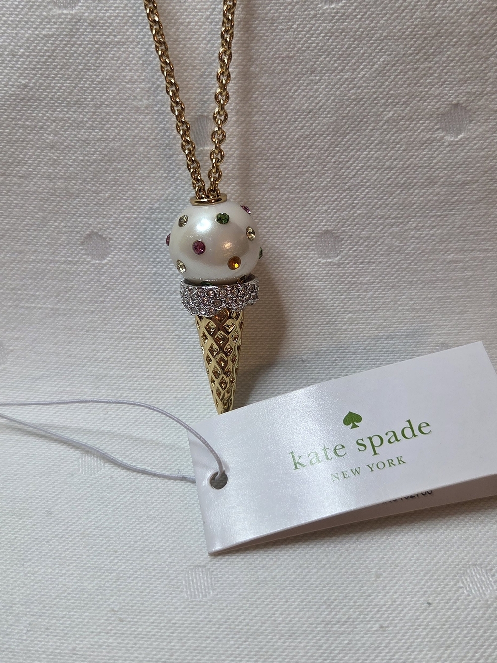 Kate Spade Carnival Nights Ice Cream Cone Necklace